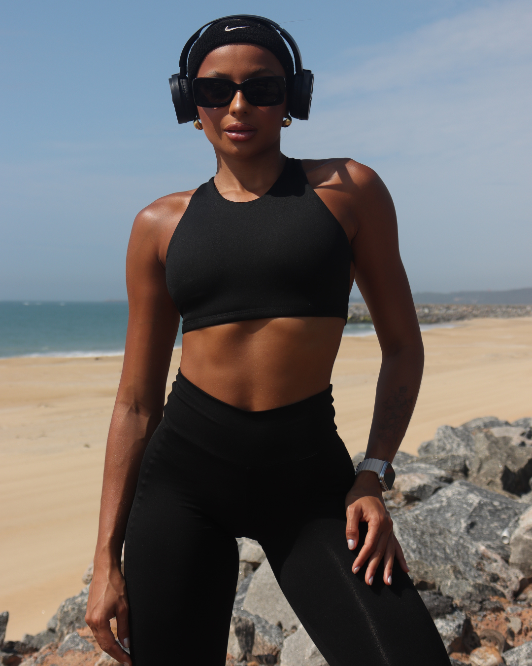 SET ARANHA LISO NEGRO (fruncido)