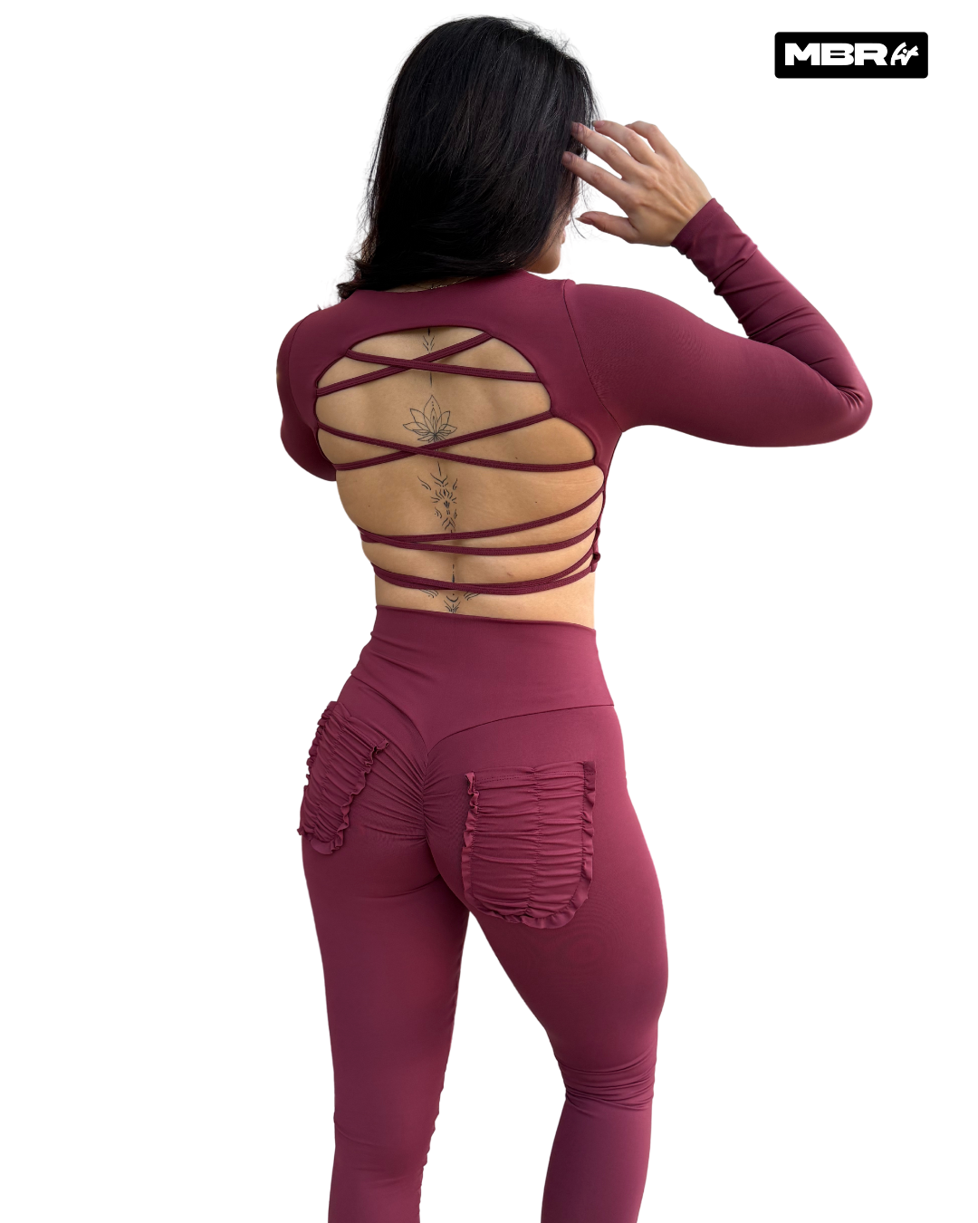 SET FRUFRU MANGAS BORDO (fruncido)