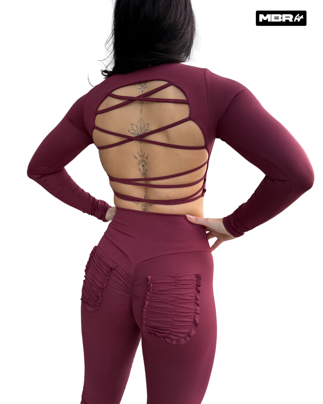 SET FRUFRU MANGAS BORDO (fruncido)