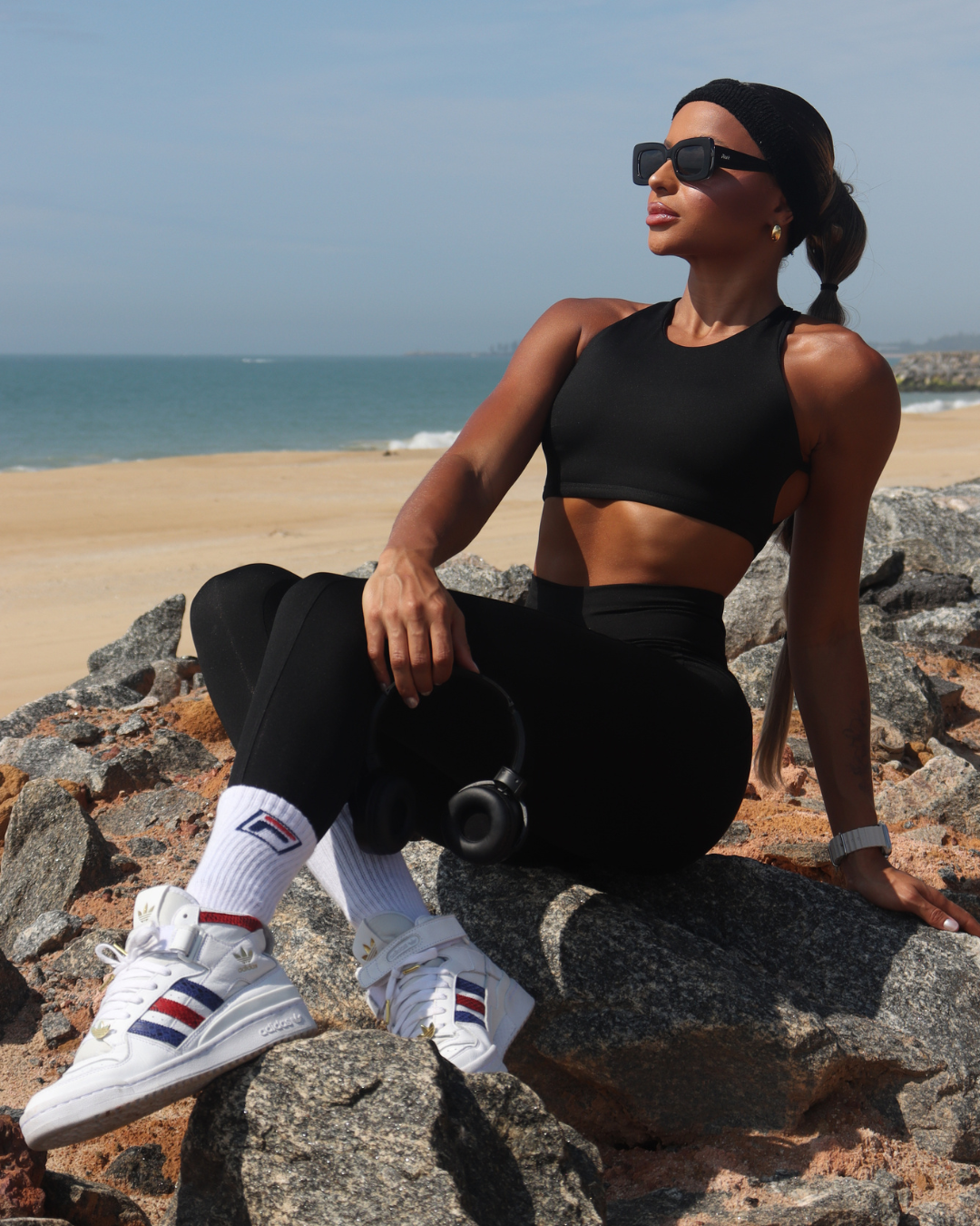 SET ARANHA LISO NEGRO (fruncido)