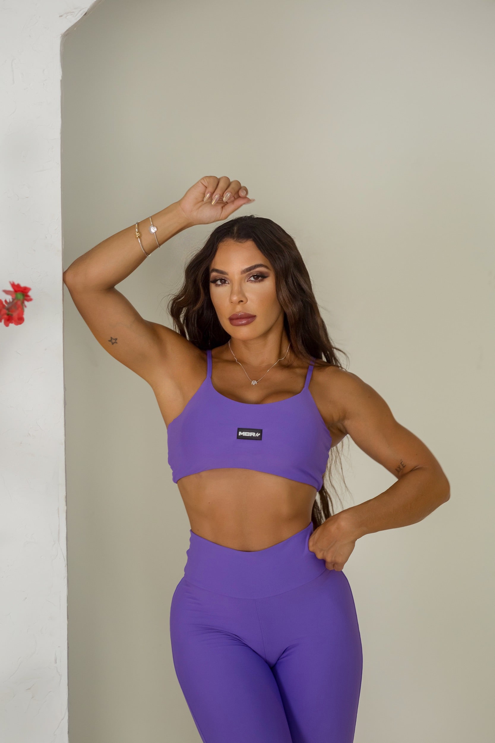 CONJUNTO LEGGING LISO MORADO (regular)