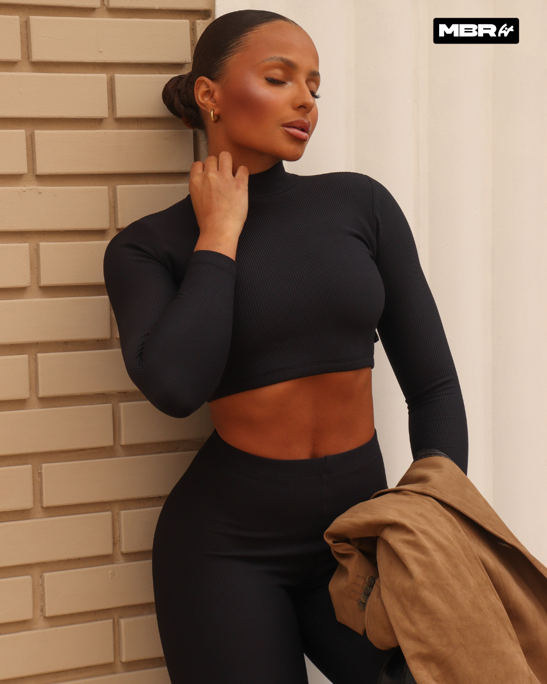 CONJUNTO CANELADO GLAM NEGRO (regular)
