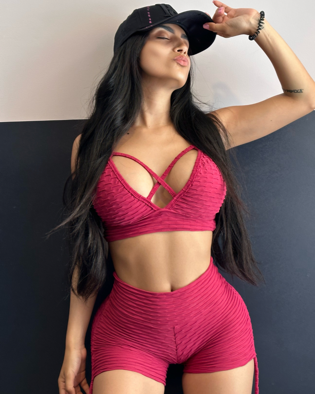 TOP BROCADO MUSA cereza