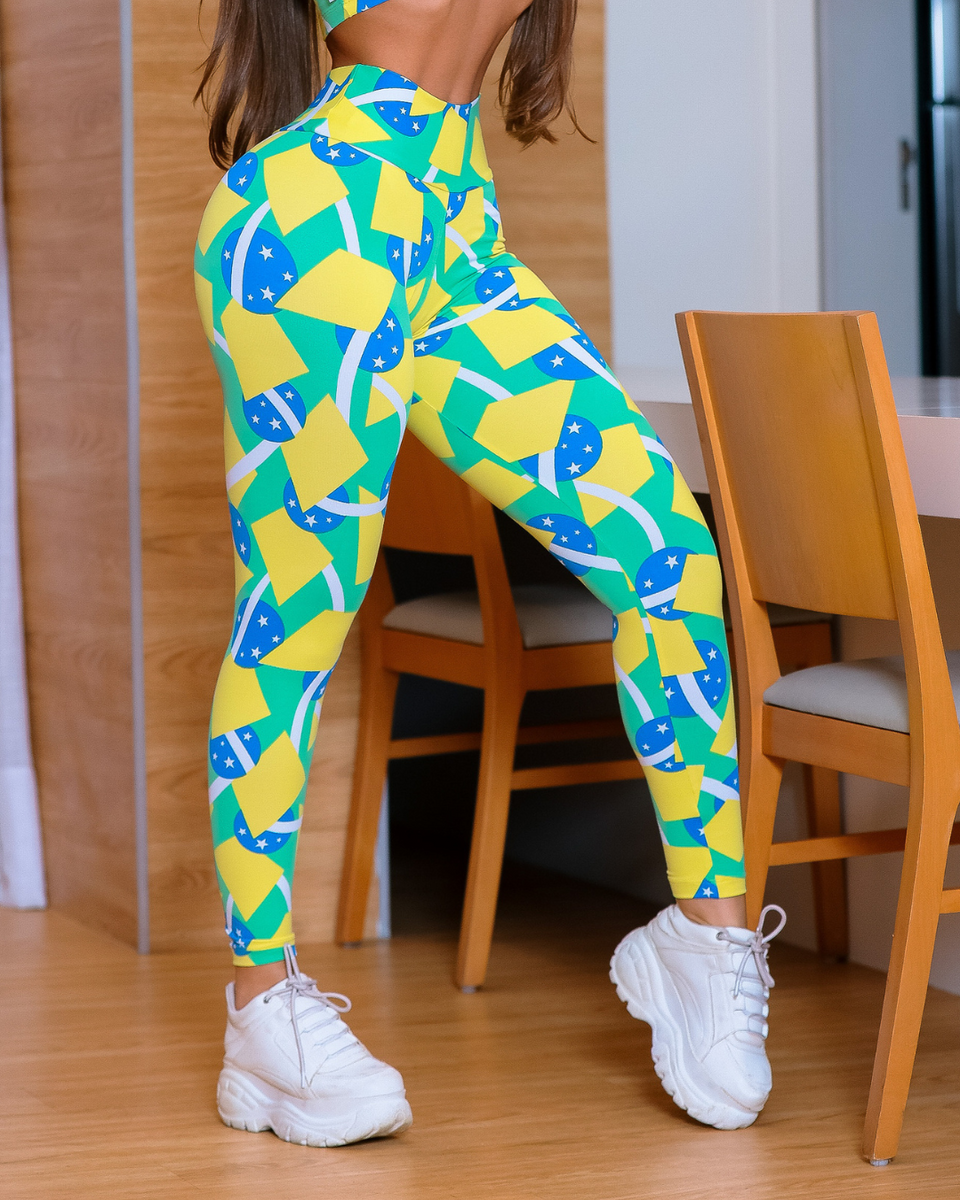  Leggings de algodón de cintura alta para mujer, pantalones  ajustados personalizados con estampado lateral, 339-amarillo : Ropa,  Zapatos y Joyería