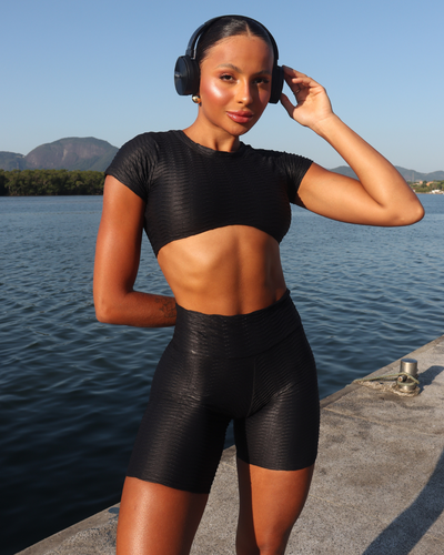 SET BERMUDA ACESS SHINE NEGRO (regular)