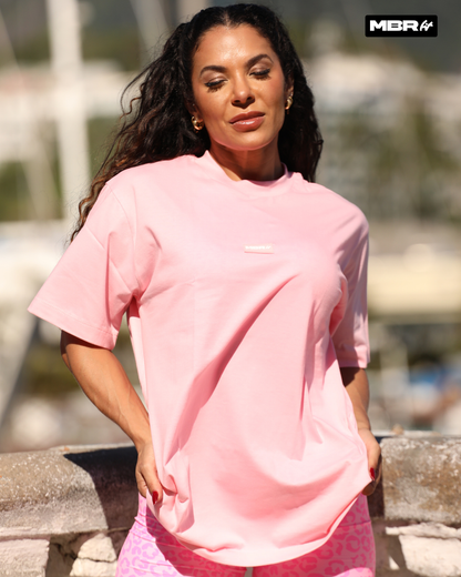 CAMISETA OVERSIZE ROSA