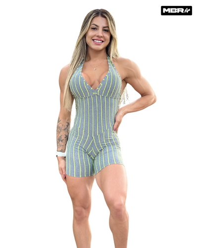 MONO CORTO GRIS NEON (fruncido)