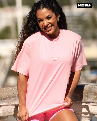 CAMISETA OVERSIZE ROSA