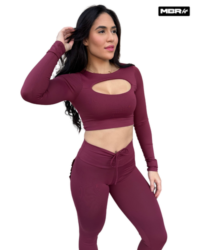 SET FRUFRU MANGAS BORDO (fruncido)