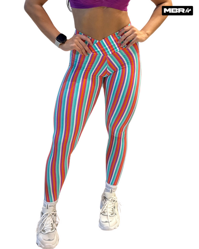 LEGGING LISTRAS COLORS (fruncido)