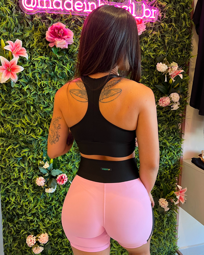 TOP NADADOR LISO NEGRO