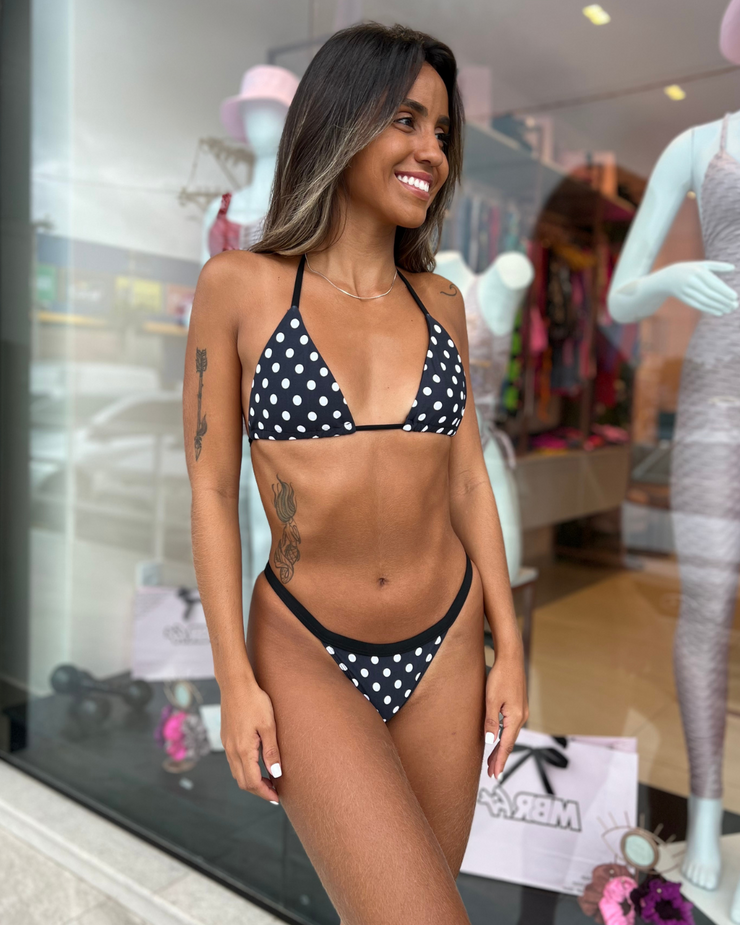 BLACK DOTS FITA BIKINI