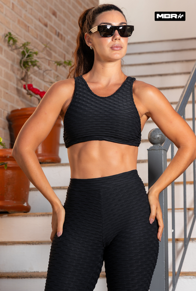 CONJUNTO LEGGING GRINGA NEGRO (fruncido)