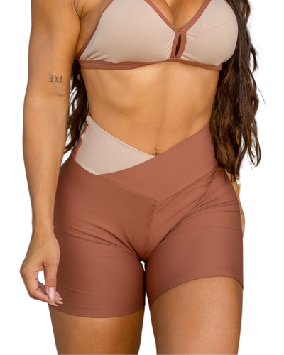 SHORT DUO MARRÓN (regular)