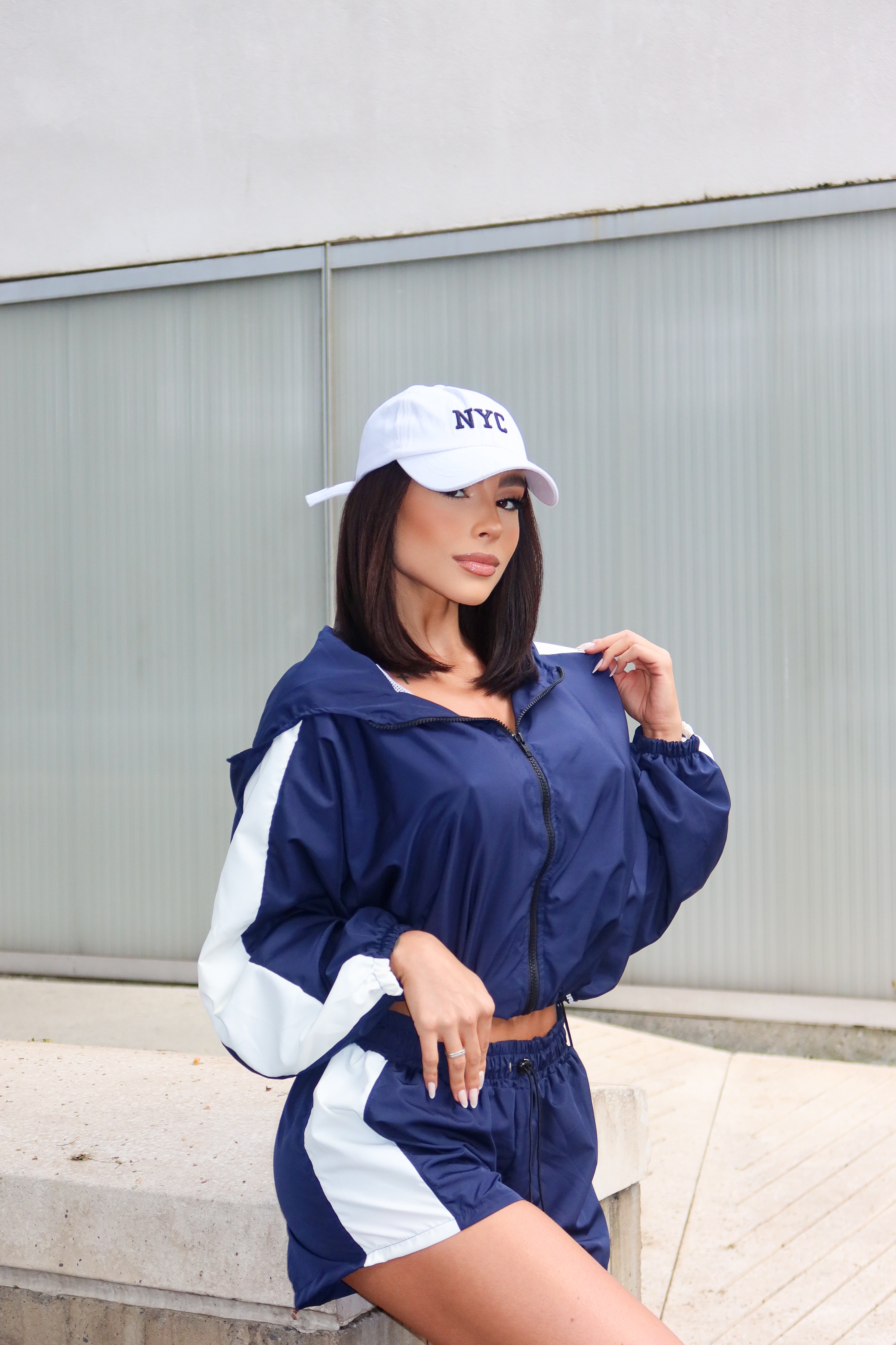 CHAQUETA RUN MARINO