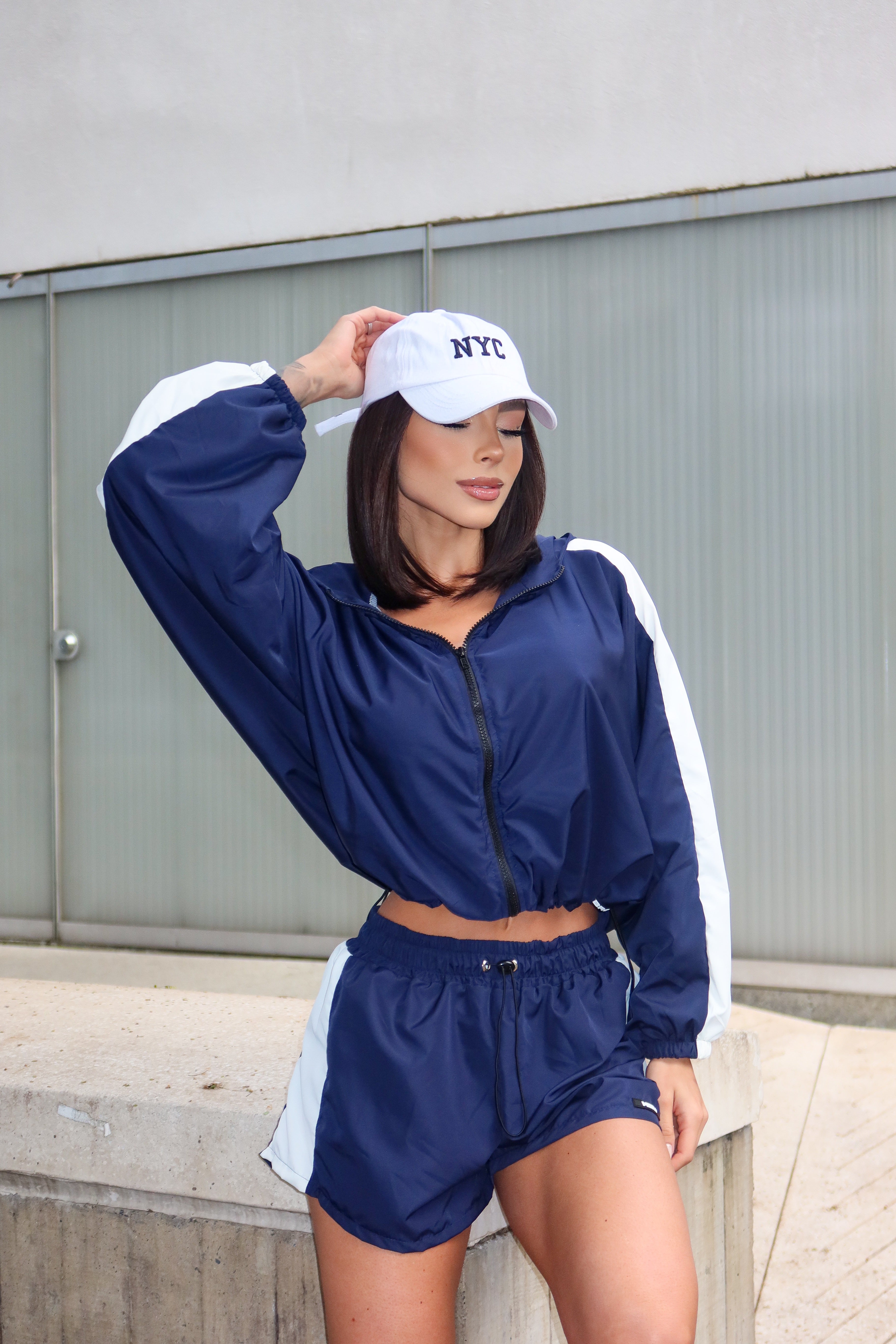 CHAQUETA RUN MARINO