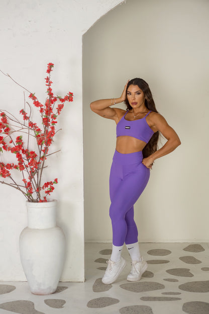 CONJUNTO LEGGING LISO MORADO (regular)