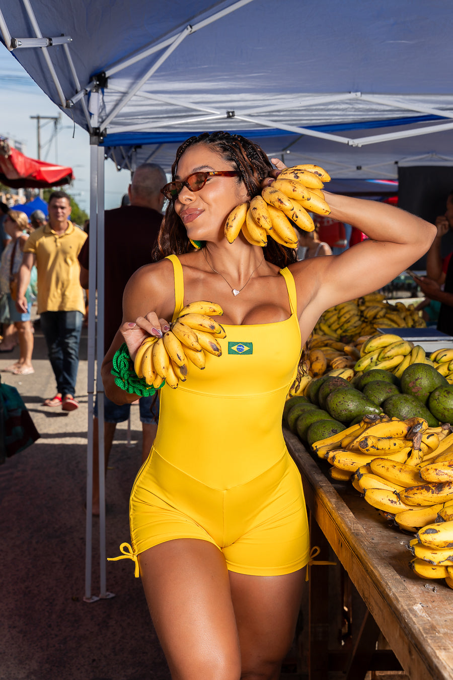 MONO CORTO FRENTE ÚNICA BRASIL AMARILLO