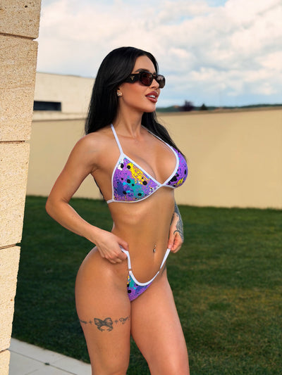 BIKINI EUPHORIA LILA BLANCO