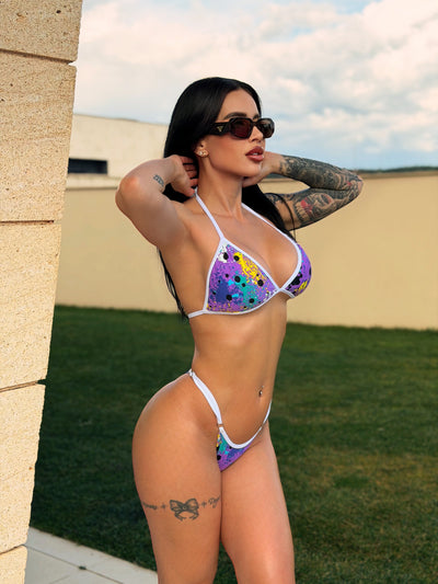 BIKINI EUPHORIA LILA BLANCO