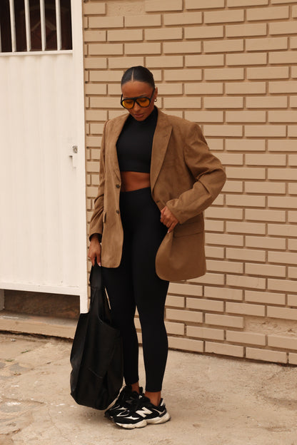 CONJUNTO CANELADO GLAM NEGRO (regular)