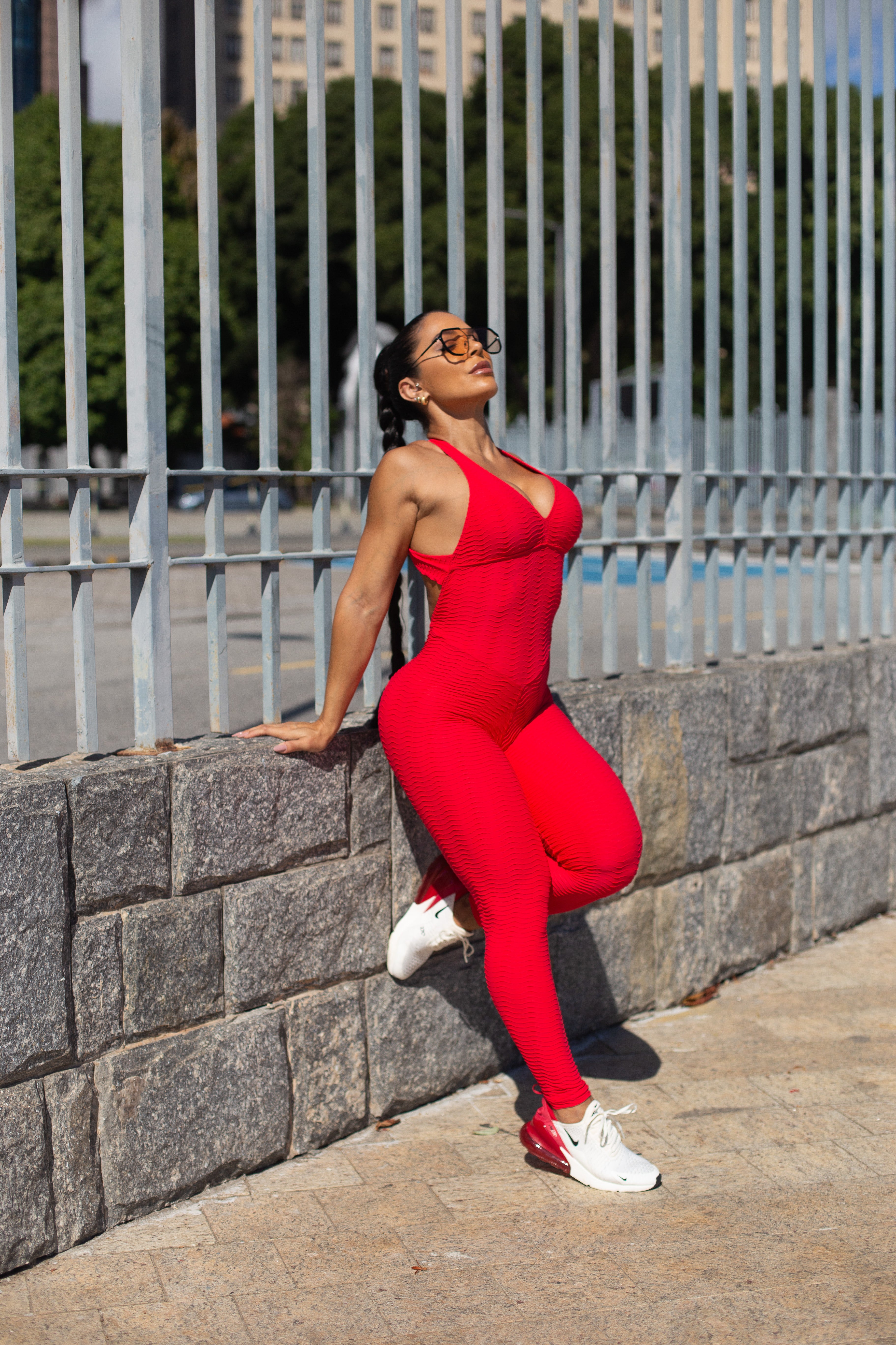 MONO LARGO ACESS DUBAI ROJO (fruncido)