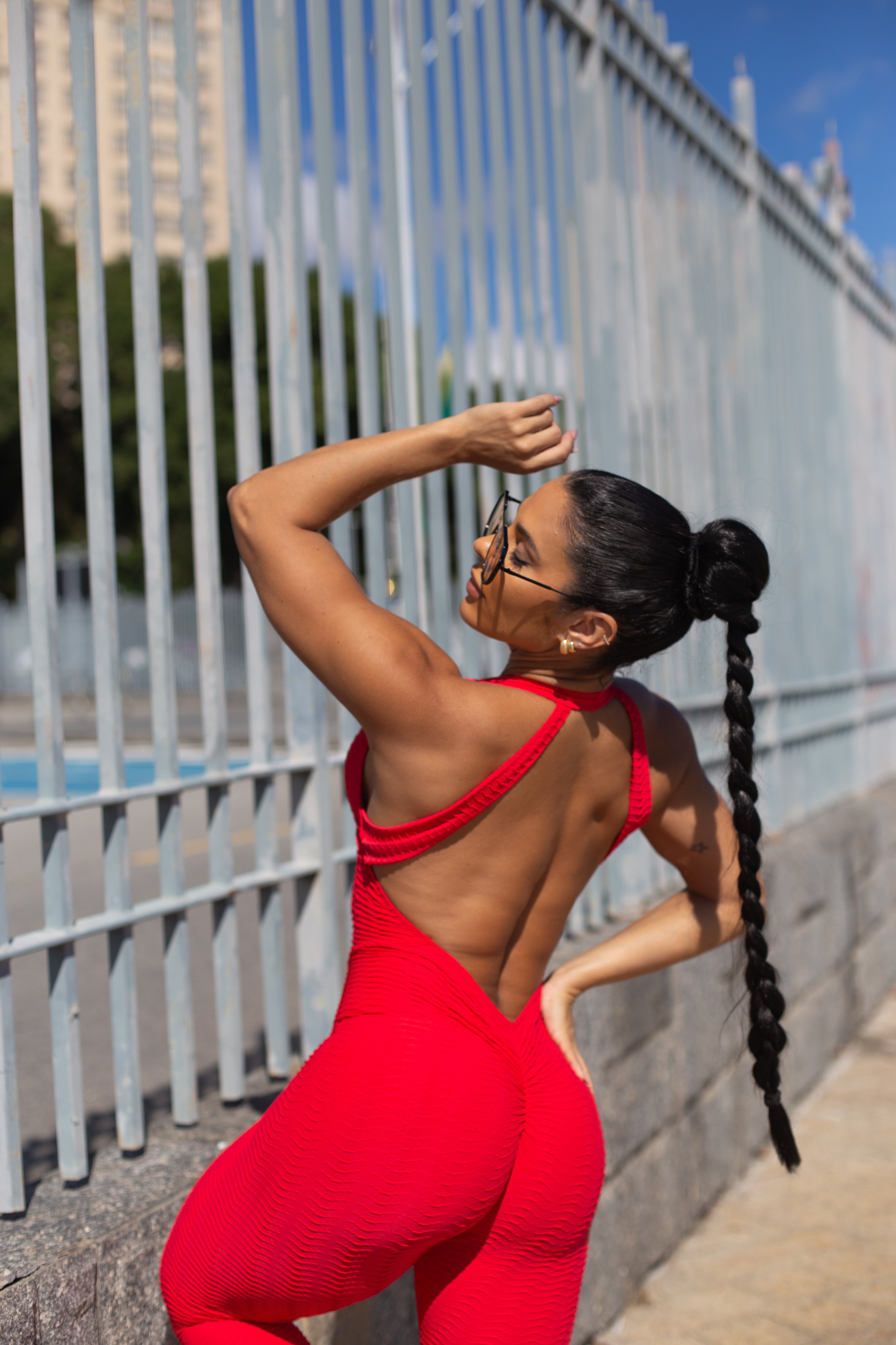 MONO LARGO ACESS DUBAI ROJO (fruncido)