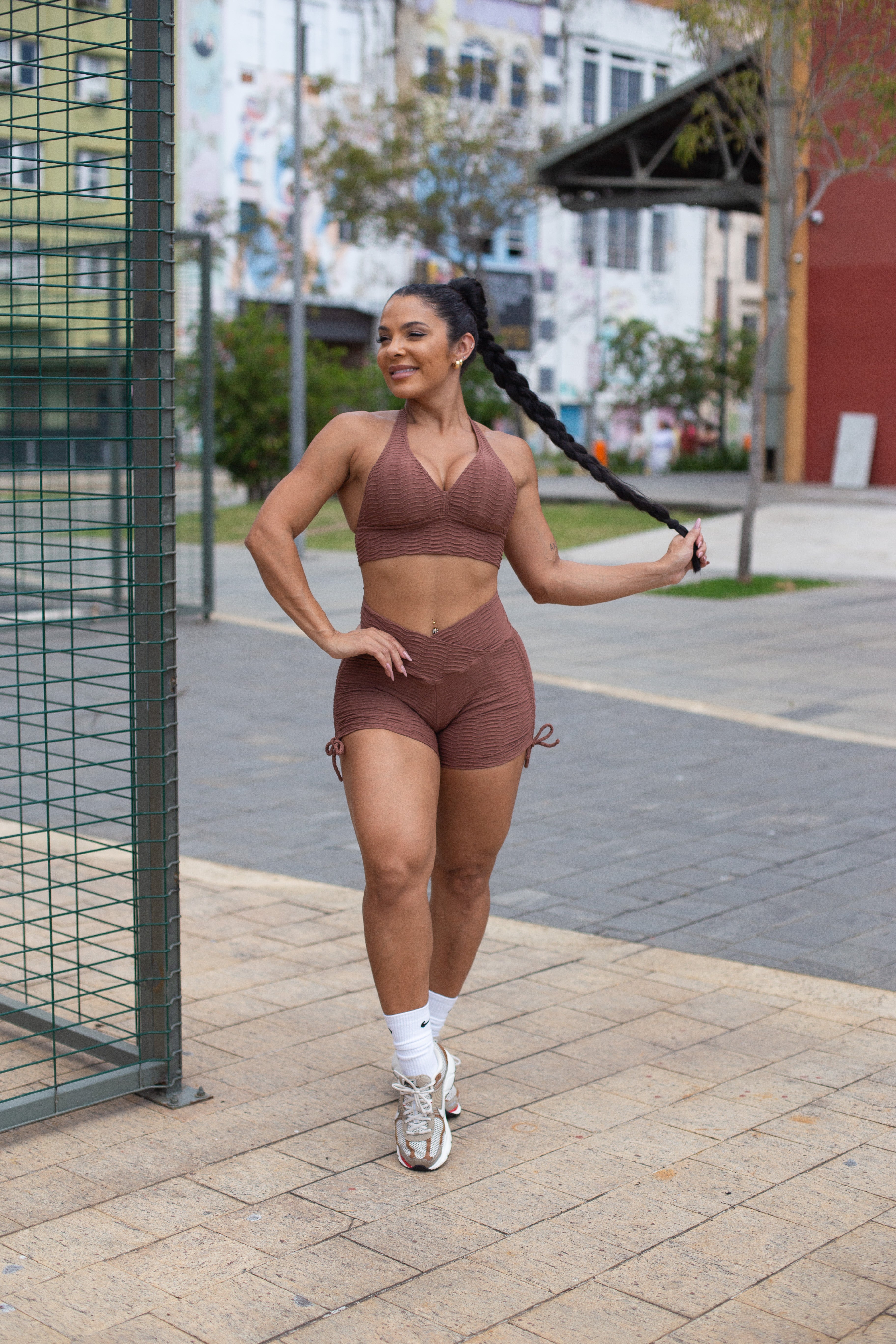 SET CORTO ACESS MARRÓN (regular)