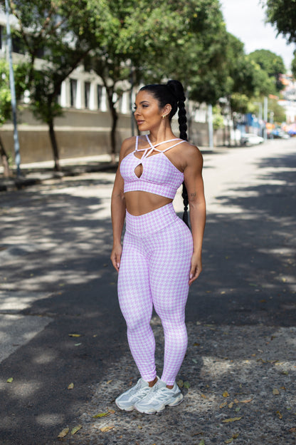 CONJUNTO XADREZ ROSA (fruncido)