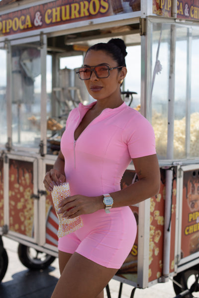 Mono corto cyclist rosa