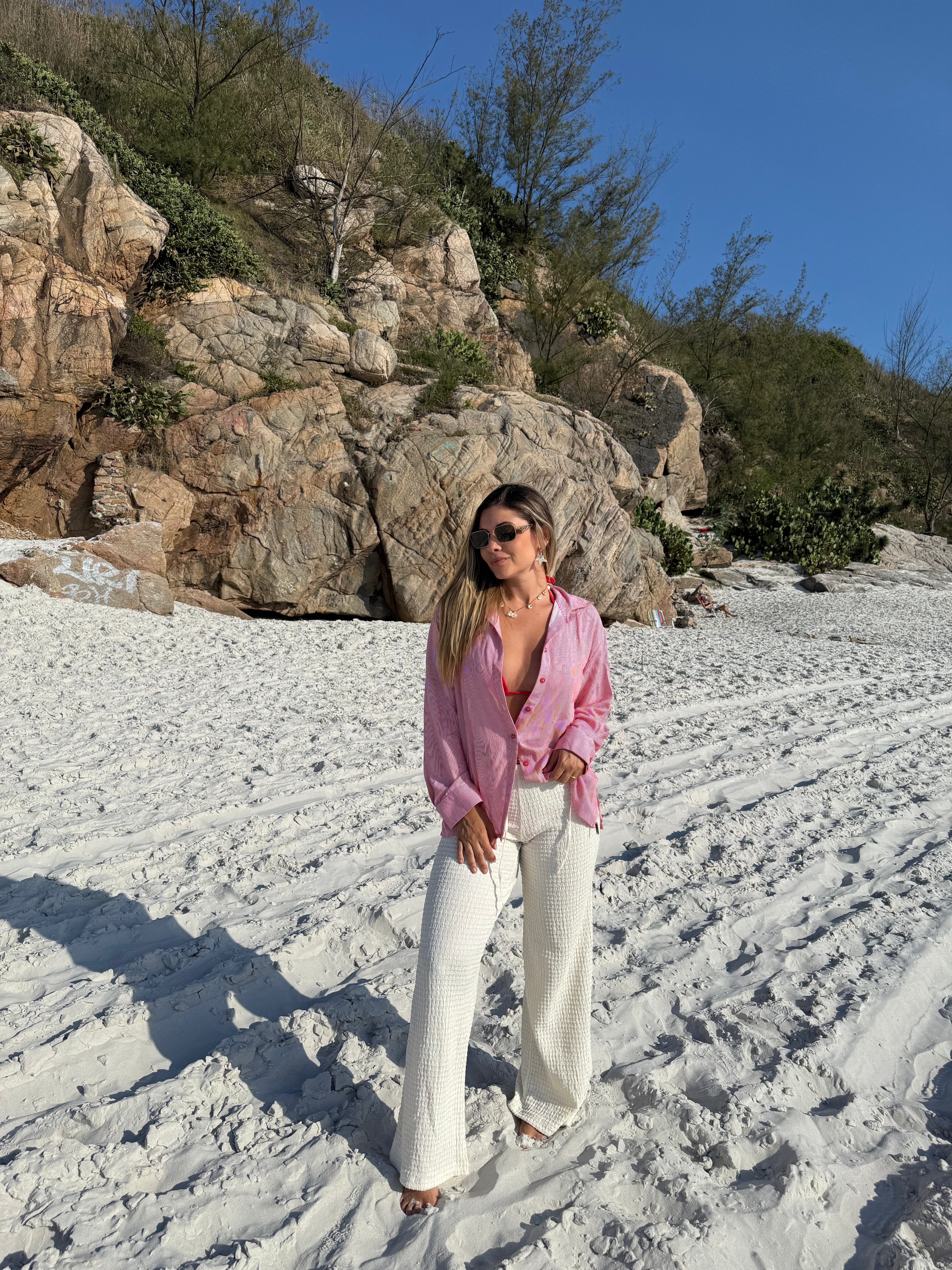 CAMISA LISTRADA ROJA