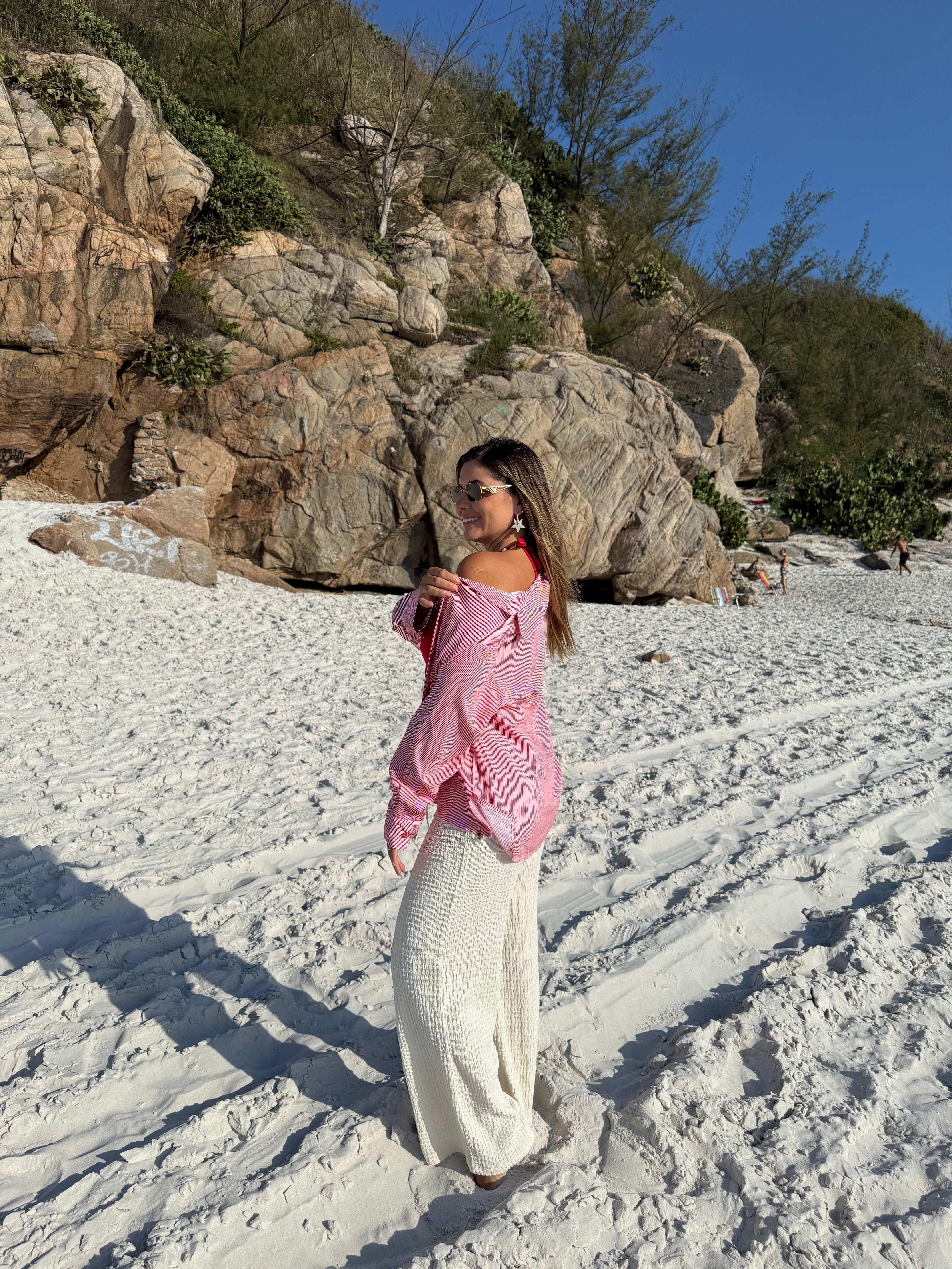 CAMISA LISTRADA ROJA