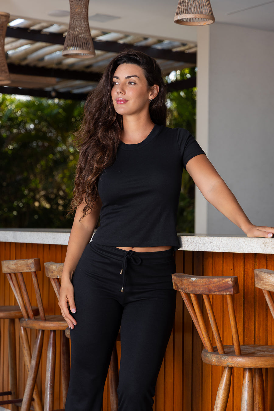 Conjunto moletinho negro