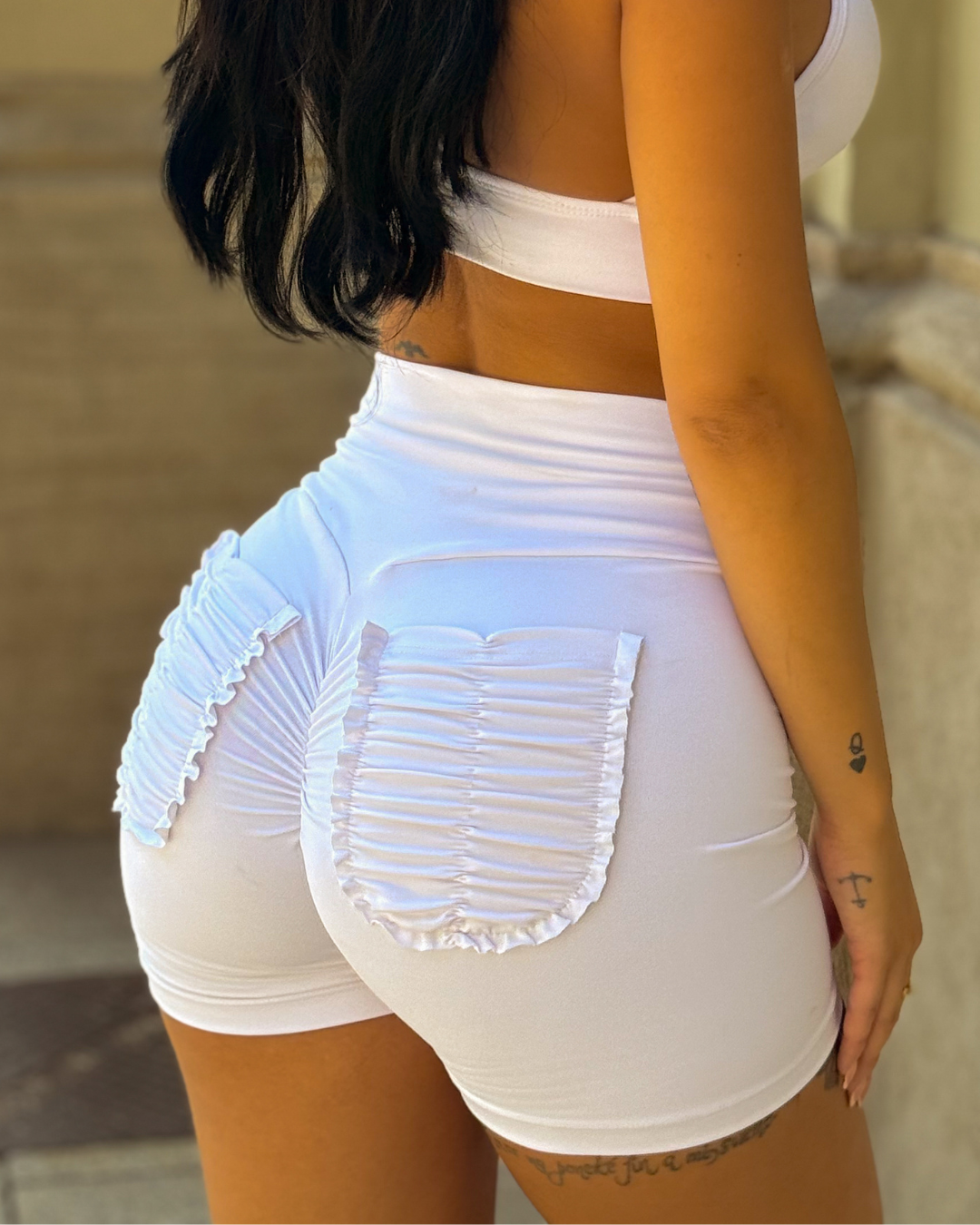 FRUFRU SHORTS white