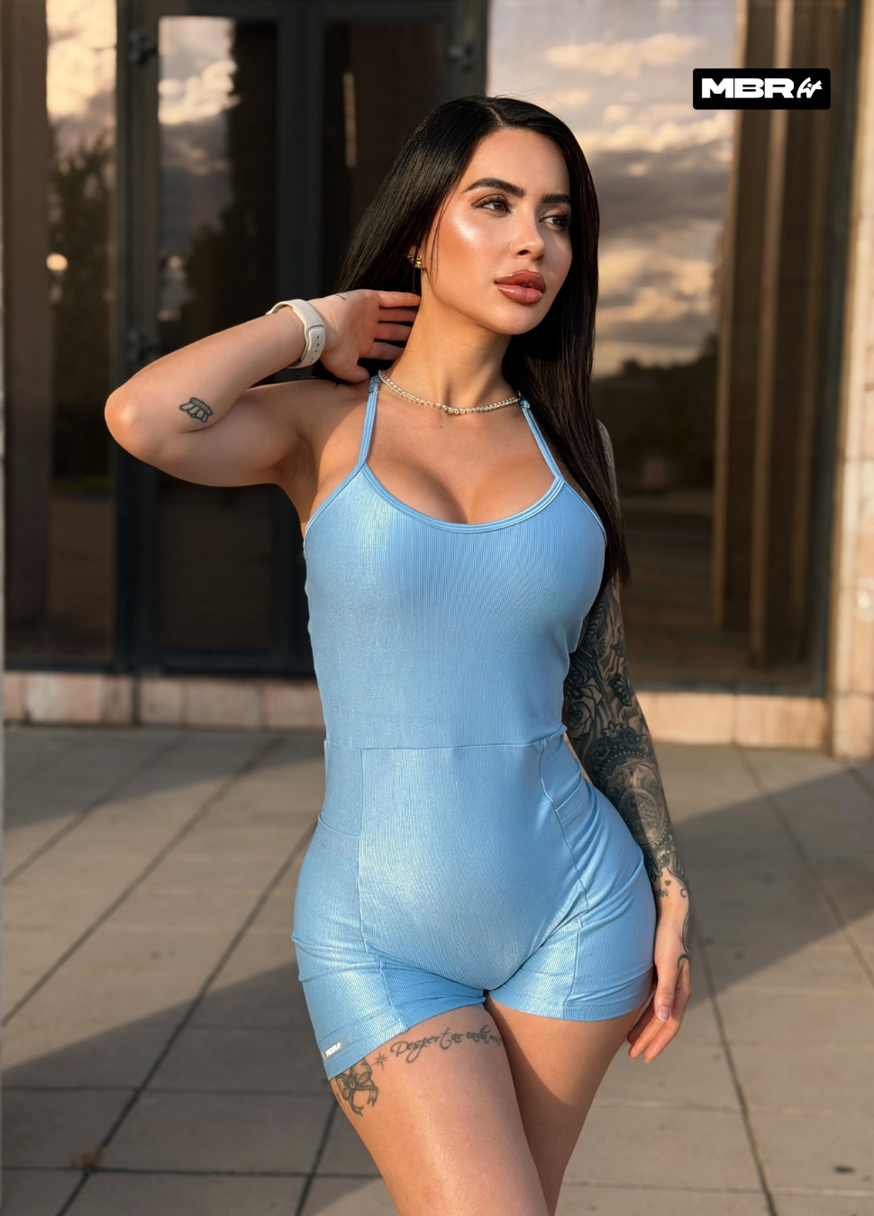 MONO CORTO GLOW FIT WONDER AZUL BB