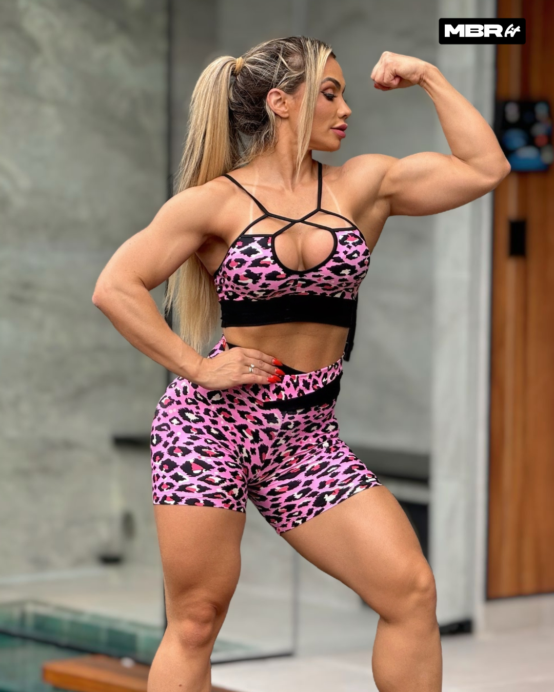 SET CORTO ONÇA ROSA (fruncido)