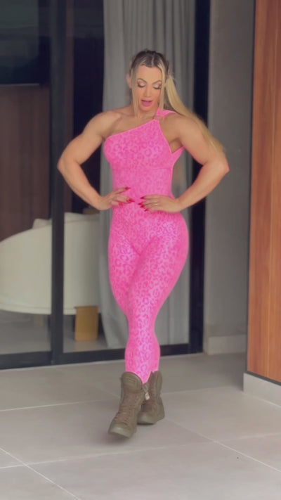 MONO LARGO HOMBRO ARGOLA ONÇA PINK (fruncido)