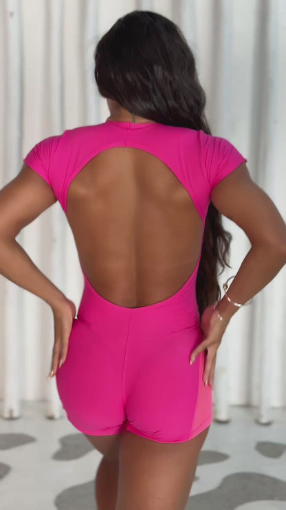 MONO CORTO MANGINHAS TELA PINK (regular)
