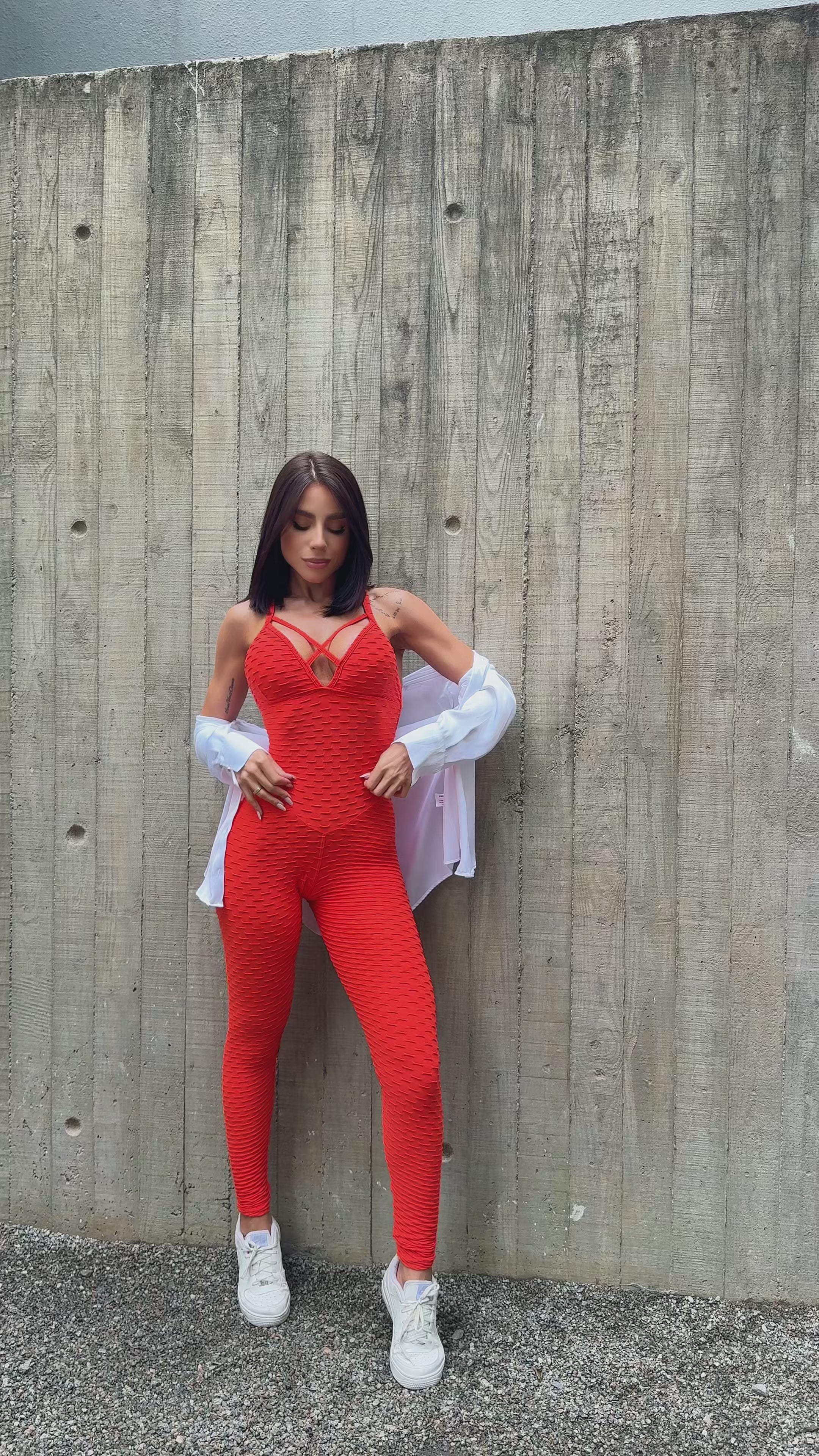 MONO LARGO MUSA BROCADO NARANJA (fruncido)