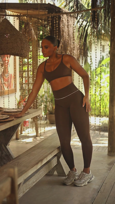 SET LARGO SPORT MARRÓN DARK (regular)