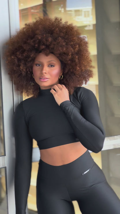 CONJUNTO CROPPED NEGRO LISO (regular)