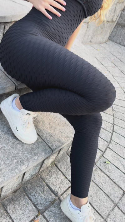 MONO LARGO BROCADO NEGRO ELASTICO ROSA (fruncido)