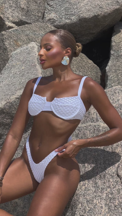 BIKINI ARO REJILLAS BLANCO